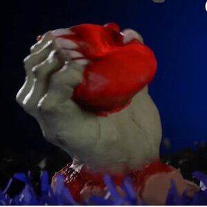 Beating Heart in Hand Light Up Prop Halloween, Zombie, Monsters, Witch